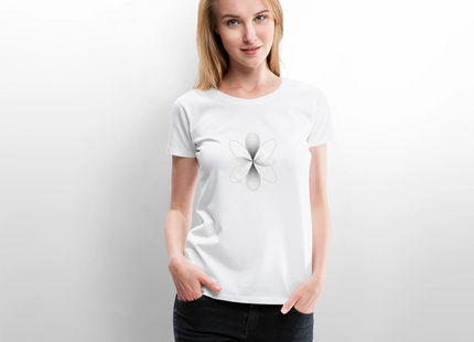 Electron Probability Field – Wo Teilchen nur Möglichkeit sind - Frauen T-Shirt - Weiß