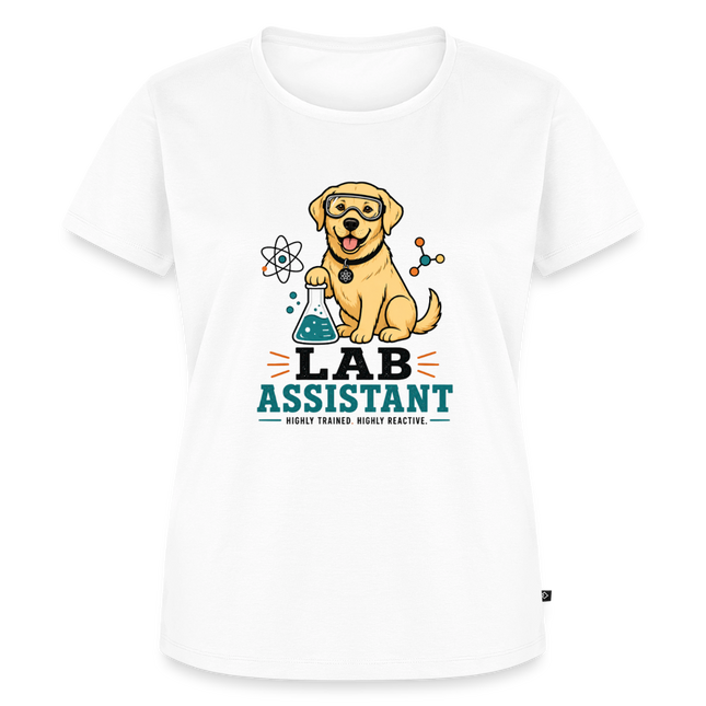 Lab Assistant T-Shirt für Frauen – Süßes Labrador Chemie Shirt - Weiß