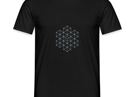 Crystalline Lattice – Struktur in vollendeter Ruhe - Männer T-Shirt - Schwarz