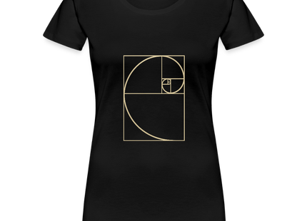 Golden Ratio / Goldener Schnitt - Frauen Premium T-Shirt - Schwarz