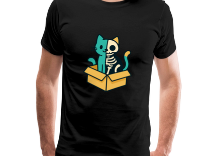 Schrödinger's Katze - Männer Premium T-Shirt - Schwarz