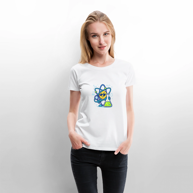 Never trust an atom – they make up everything - Frauen T-Shirt - Weiß