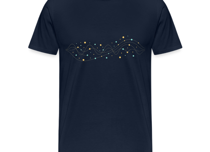 Photon Stream – Die Eleganz des Lichts in Bewegung - Männer Premium T-Shirt - Navy