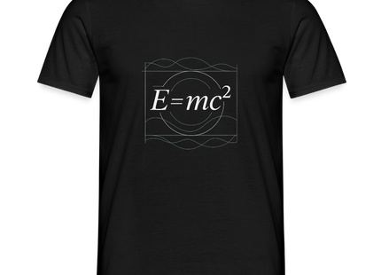 E = mc² – Die berühmteste Formel der Welt - Männer T-Shirt - Schwarz