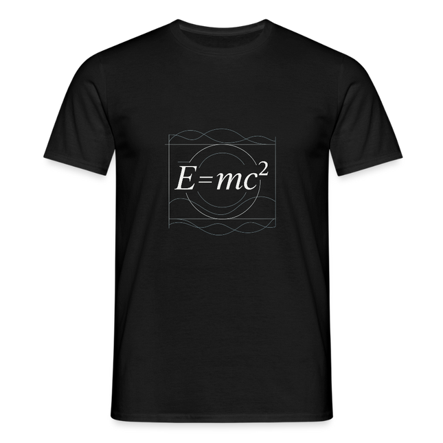 E = mc² – Die berühmteste Formel der Welt - Männer T-Shirt - Schwarz