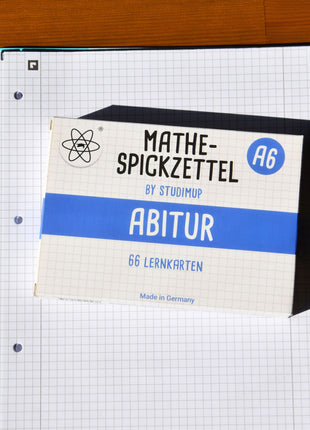 Mathe Spickzettel A6 Pro: Lernkarten für das Abitur