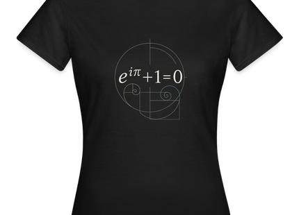 Euler’s Beauty – Die schönste Formel der Mathematik - Frauen T-Shirt - Schwarz