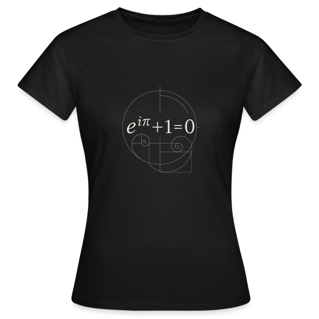 Euler’s Beauty – Die schönste Formel der Mathematik - Frauen T-Shirt - Schwarz