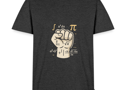 Mathe statt Faust - Männer T-Shirt - Anthrazit meliert