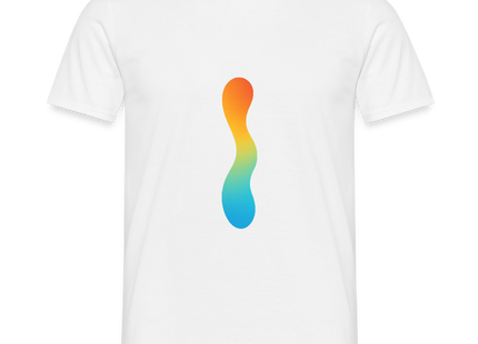 pH Gradient – Farbe als chemische Wahrheit - Männer T-Shirt - Weiß