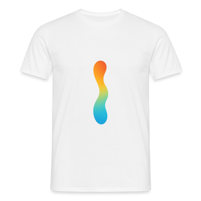 pH Gradient – Farbe als chemische Wahrheit - Männer T-Shirt - Weiß