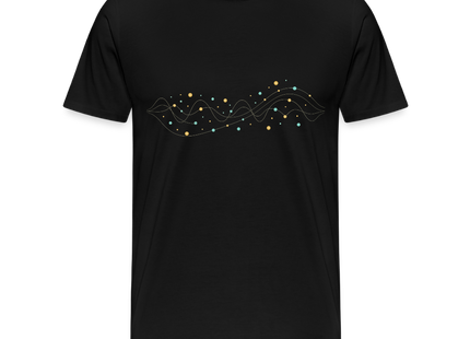 Photon Stream – Die Eleganz des Lichts in Bewegung - Männer Premium T-Shirt - Schwarz