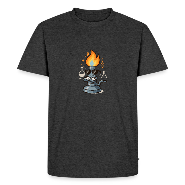 Too lit to quit – Der coolste Bunsenbrenner im Labor - Männer T-Shirt - Anthrazit meliert