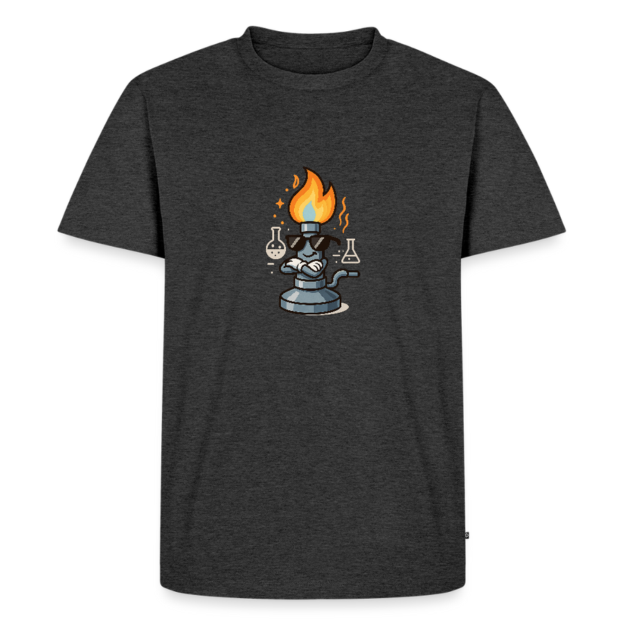 Too lit to quit – Der coolste Bunsenbrenner im Labor - Männer T-Shirt - Anthrazit meliert