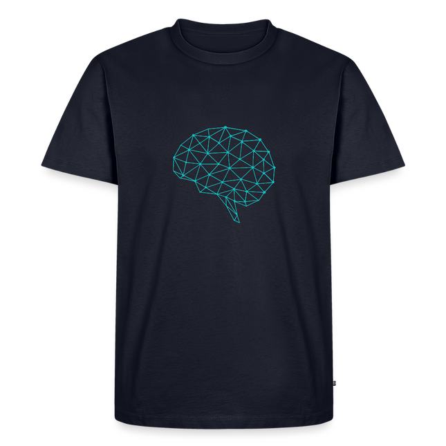 Brain Geometry T-Shirt - Männer T-Shirt - Navy