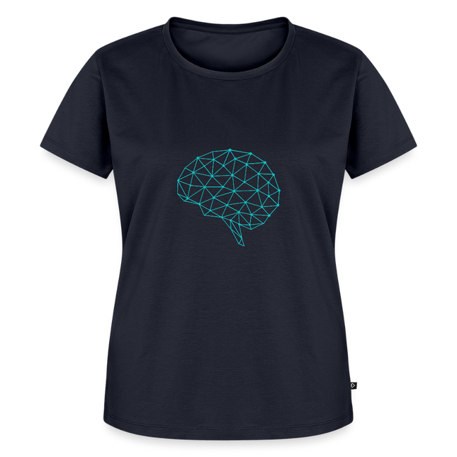 Brain Geometry T-Shirt - Frauen T-Shirt - Navy