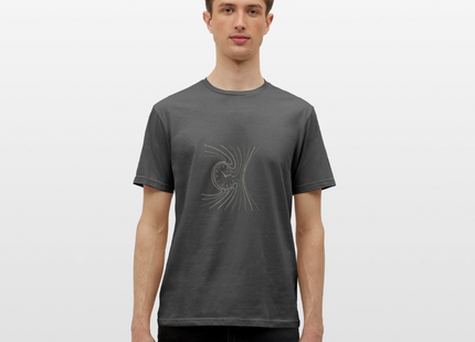 Time Dilation Flow – Die Verzerrung der Zeit stilvoll visualisiert - Männer T-Shirt - Anthrazit