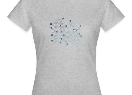 Molecular Rhythm – Wissenschaft im Takt des Lebens - Frauen T-Shirt - Grau meliert