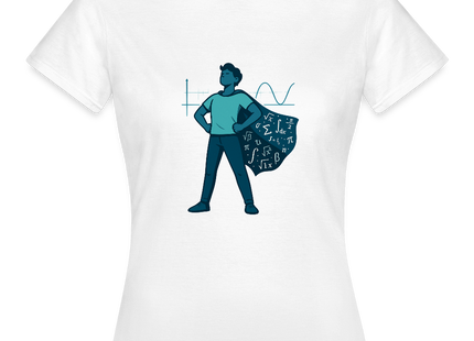 Mathe ist mein Superhelden-Modus - Frauen T-Shirt - Weiß