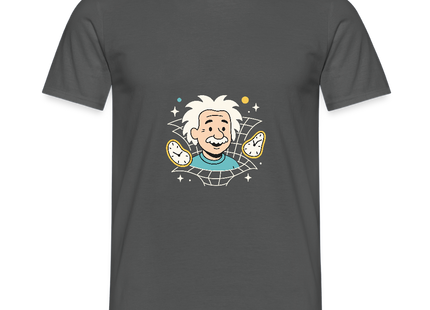 Physics — It’s All Relative – Einsteins Humor zum Anziehen - Männer T-Shirt - Anthrazit