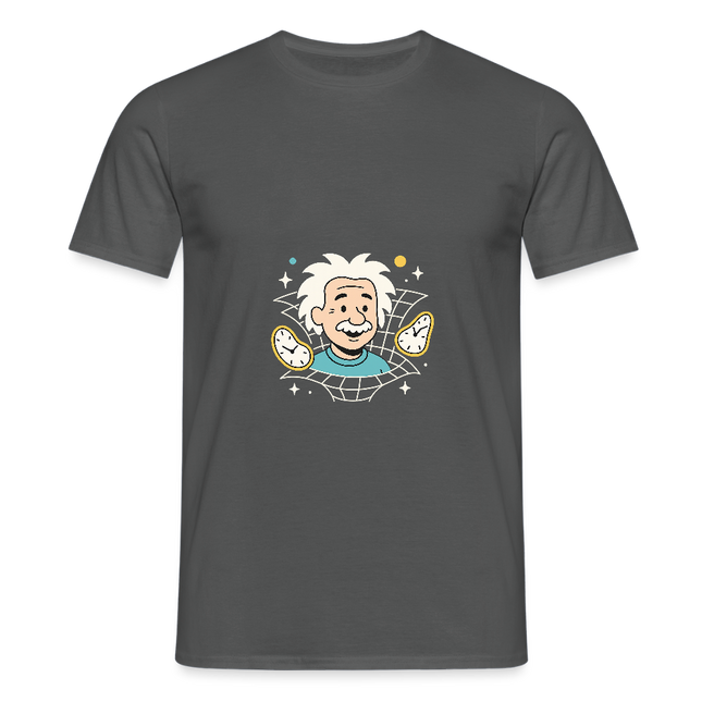 Physics — It’s All Relative – Einsteins Humor zum Anziehen - Männer T-Shirt - Anthrazit