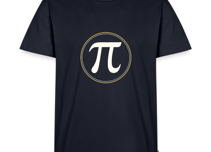 π in Circle – Die Eleganz der Konstanten - Männer T-Shirt - Navy