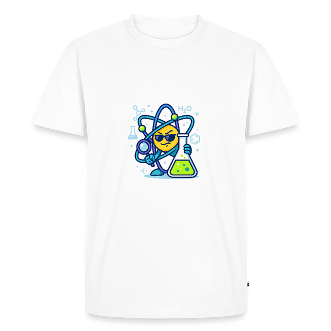 Never trust an atom – they make up everything - Männer T-Shirt - Weiß