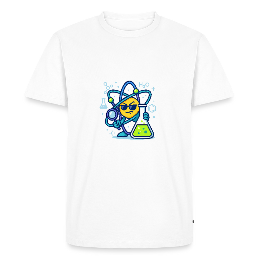 Never trust an atom – they make up everything - Männer T-Shirt - Weiß