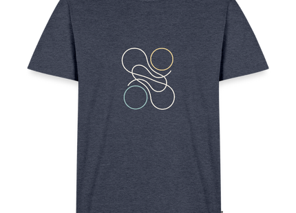 Quanten Verschränkung – Die geheimnisvolle Verschränkung stilvoll getragen - Männer T-Shirt - Jeansblau 