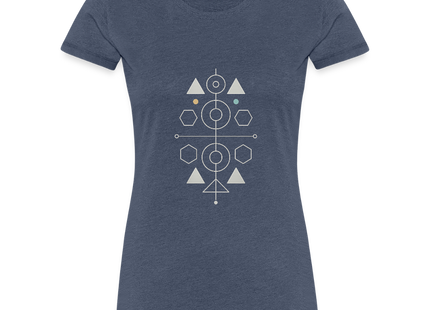 Symmetry is Everything - Frauen Premium T-Shirt - Blau meliert