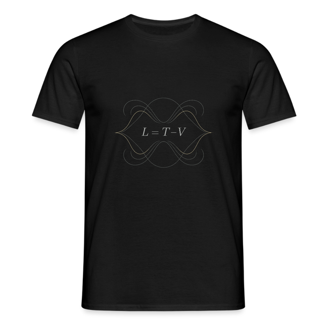 Lagrangian Beauty – Die Eleganz des Prinzips der kleinsten Wirkung - Männer T-Shirt - Schwarz