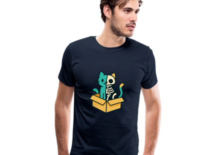 Schrödinger's Katze - Männer Premium T-Shirt - Navy