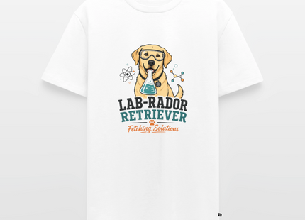 Lab-Rador Retriever T-Shirt für Männer – Lustiges Labrador & Chemie Shirt - Weiß