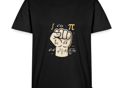 Mathe statt Faust - Männer T-Shirt - Schwarz