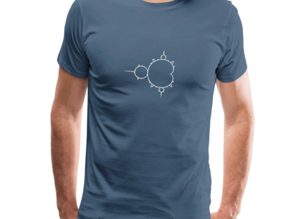 Beautiful Chaos – Mandelbrot Set - Männer Premium T-Shirt - Blaugrau