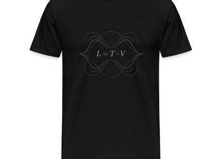 Lagrangian Beauty – Die Eleganz des Prinzips der kleinsten Wirkung - Männer Premium T-Shirt - Schwarz