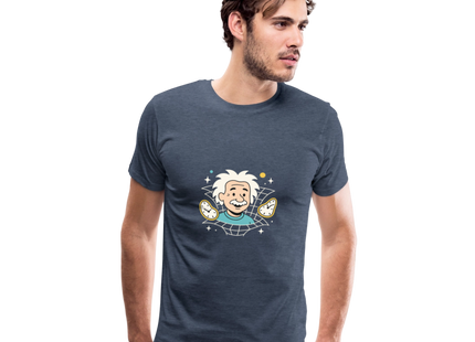 Physics — It’s All Relative – Einsteins Humor zum Anziehen - Männer Premium T-Shirt - Blau meliert