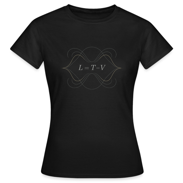 Lagrangian Beauty – Die Eleganz des Prinzips der kleinsten Wirkung - Frauen T-Shirt - Schwarz