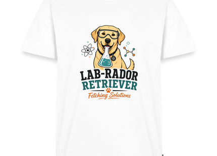 Lab-Rador Retriever T-Shirt für Männer – Lustiges Labrador & Chemie Shirt - Weiß