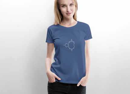 Beautiful Chaos – Mandelbrot Set - Frauen T-Shirt - Taubenblau