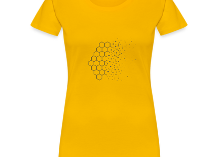 Entropy Drift – Ordnung, die entgleitet - Frauen Premium T-Shirt - Sonnengelb