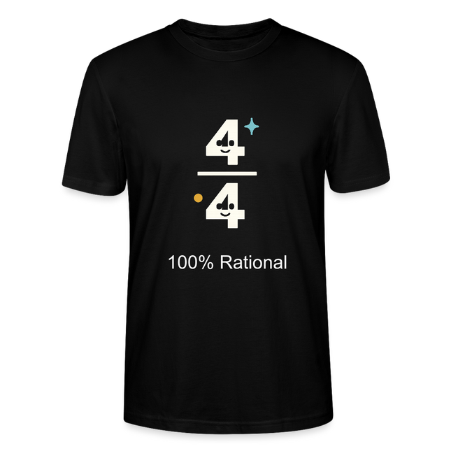 100% Rational - Nachhaltiges Männer T-Shirt - Schwarz