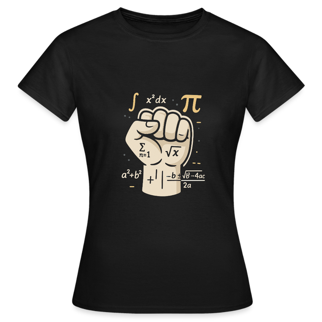 Mathe statt Faust - Frauen T-Shirt - Schwarz