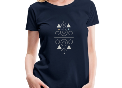 Symmetry is Everything - Frauen Premium T-Shirt - Navy