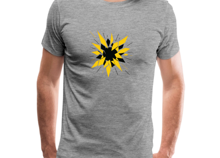 Radioactive Fragmentation – Ordnung im Zerfall - Männer Premium T-Shirt - Grau meliert