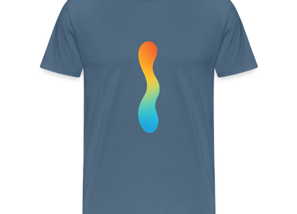 pH Gradient – Farbe als chemische Wahrheit - Männer Premium T-Shirt - Blaugrau