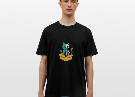 Schrödinger's Katze - Männer T-Shirt - Schwarz