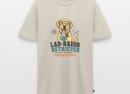 Lab-Rador Retriever T-Shirt für Männer – Lustiges Labrador & Chemie Shirt - Beige