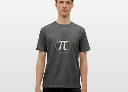 π in Circle – Die Eleganz der Konstanten - Männer T-Shirt - Anthrazit