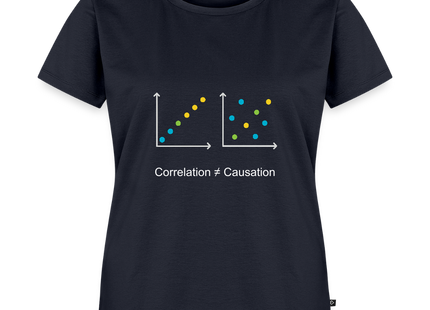 Correlation ≠ Causation - Frauen T-Shirt - Navy